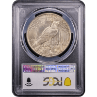 1921 High Relief Peace Dollar ($1) Reverse Slab Image