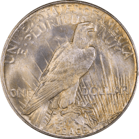 1921 High Relief Peace Dollar ($1) Reverse Image