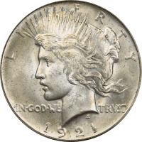 1921 High Relief Peace Dollar ($1) Obverse Image