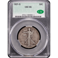 1921-S Walking Liberty Half Dollar (50c) Obverse Slab Image
