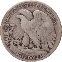 1921-S Walking Liberty Half Dollar (50c) Reverse Image