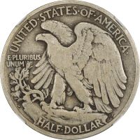 1921-S Walking Liberty Half Dollar (50c) Reverse Image
