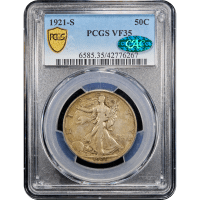 1921-S Walking Liberty Half Dollar (50c) SLAB Image