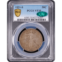 1921-S Walking Liberty Half Dollar (50c) Obverse Slab Image