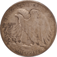 1921-S Walking Liberty Half Dollar (50c) Reverse Image