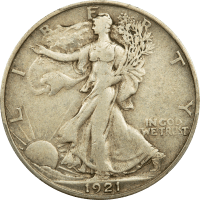 1921-S Walking Liberty Half Dollar (50c) OBVERSE Image