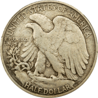 1921-S Walking Liberty Half Dollar (50c) REVERSE Image