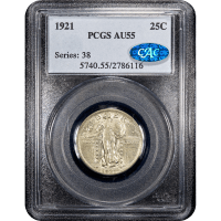 1921 Standing Liberty Quarter (25c) Obverse Slab Image