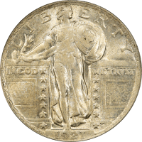 1921 Standing Liberty Quarter (25c) Obverse Image
