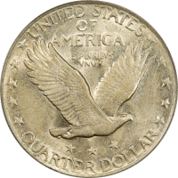 1921 Standing Liberty Quarter (25c) Reverse Image
