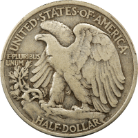 1921 Walking Liberty Half Dollar (50c) Reverse Image