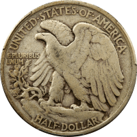 1921 Walking Liberty Half Dollar (50c) Reverse Image