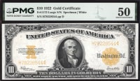1922 $10 Gold Certificate Obverse Image