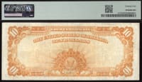 1922 $10 Gold Certificate Reverse Image