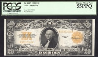 1922 $20 Gold Certificate Obverse Image