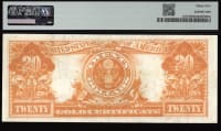 1922 $20 Gold Certificate Reverse Image