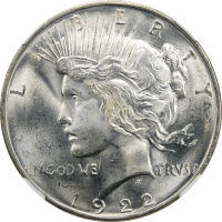 1922-D Peace Dollar ($1) OBVERSE Image