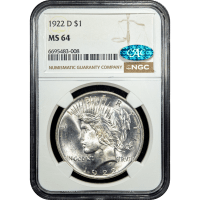 1922-D Peace Dollar ($1) SLAB Image