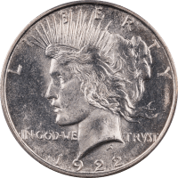 1922-D Peace Dollar ($1) Obverse Image