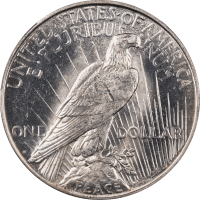 1922-D Peace Dollar ($1) Reverse Image