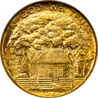 1922 Grant with Star Commem Gold Dollar ($1) REVERSE Image