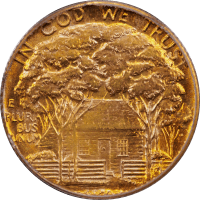1922 Grant with Star Gold Dollar (G$1) OGH Reverse Image