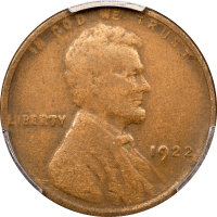 1922 No D Lincoln Cent (1c) Strong Reverse  OBVERSE Image