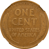 1922 No D Strong Reverse Lincoln Cent (1c) Reverse Image