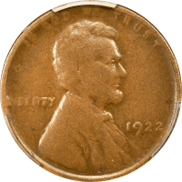 1922 No D Strong Reverse Lincoln Cent (1c) OBVERSE Image