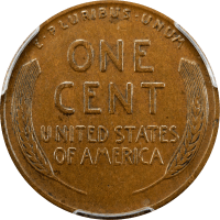 1922 No D Strong Reverse Lincoln Cent (1c) Reverse Image