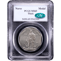 1922 Norse American Medal - Thick Obverse Slab Image