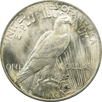 1922 Peace Dollar ($1) Reverse Image