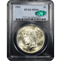 1922 Peace Dollar ($1) Obverse Slab Image