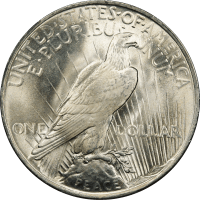 1922 Peace Dollar ($1) Reverse Image