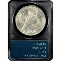 1922 Peace Dollar ($1) Rattler Reverse Slab Image