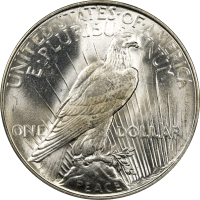 1923-D Peace Dollar ($1) Reverse Image