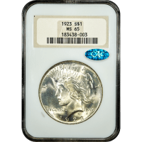 1923 Peace Dollar ($1) SLAB Image