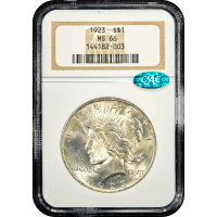 1923 Peace Dollar ($1) Obverse Slab Image