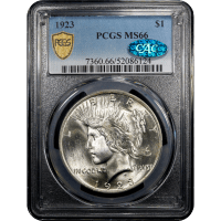 1923 Peace Dollar ($1) Obverse Slab Image