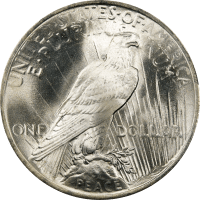 1923 Peace Dollar ($1) Reverse Image