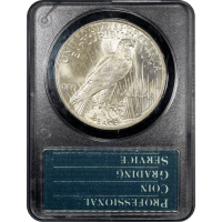 1923 Peace Dollar ($1) Rattler Reverse Slab Image