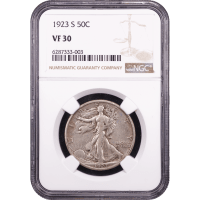 1923-S Walking Liberty Half (50c) Obverse Slab Image