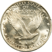 1923 Standing Liberty Quarter (25c) Reverse Image