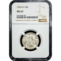 1924-D Standing Liberty Quarter (25c) SLAB Image