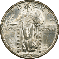 1924-D Standing Liberty Quarter (25c) OBVERSE Image