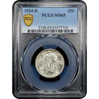 1924-D Standing Liberty Quarter (25c) Obverse Slab Image