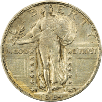 1924-S Standing Liberty Quarter (25c) Obverse Image