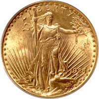 1924 Saint-Gaudens Gold Double Eagle ($20) Doily Obverse Image
