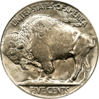 1925 Buffalo Nickel (5c) REVERSE Image