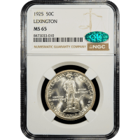 1925 Lexington Commemorative Half Dollar (50c) Obverse Slab Image
